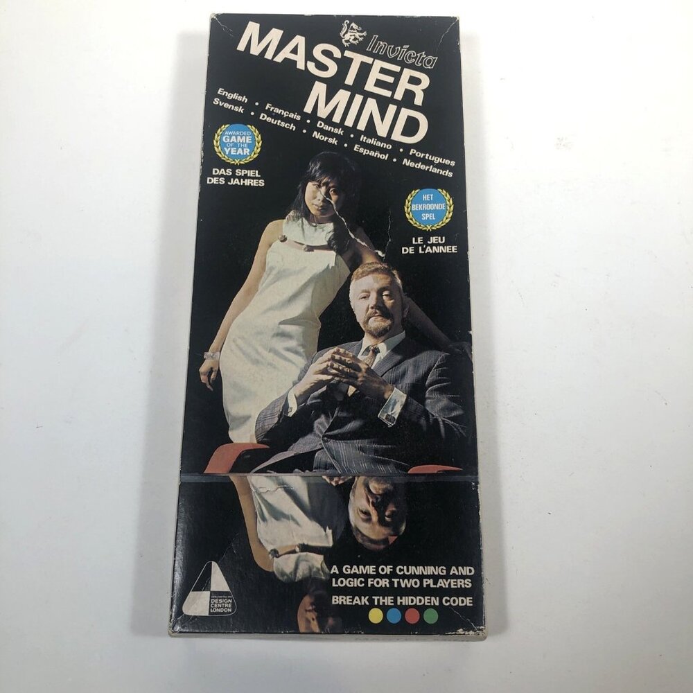 Vintage Original Master Mind Board Game 1972 Invicta Games Damaged Box